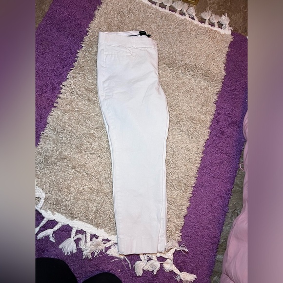 White Slim Fit Pants - Picture 4 of 5